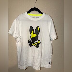 Psycho Bunny Boys Plano Camo Neon Yellow Boys size 7/8